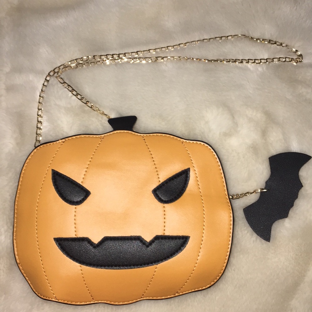 Jack O Lantern Pumpkin Handbag - Picture 2 of 3
